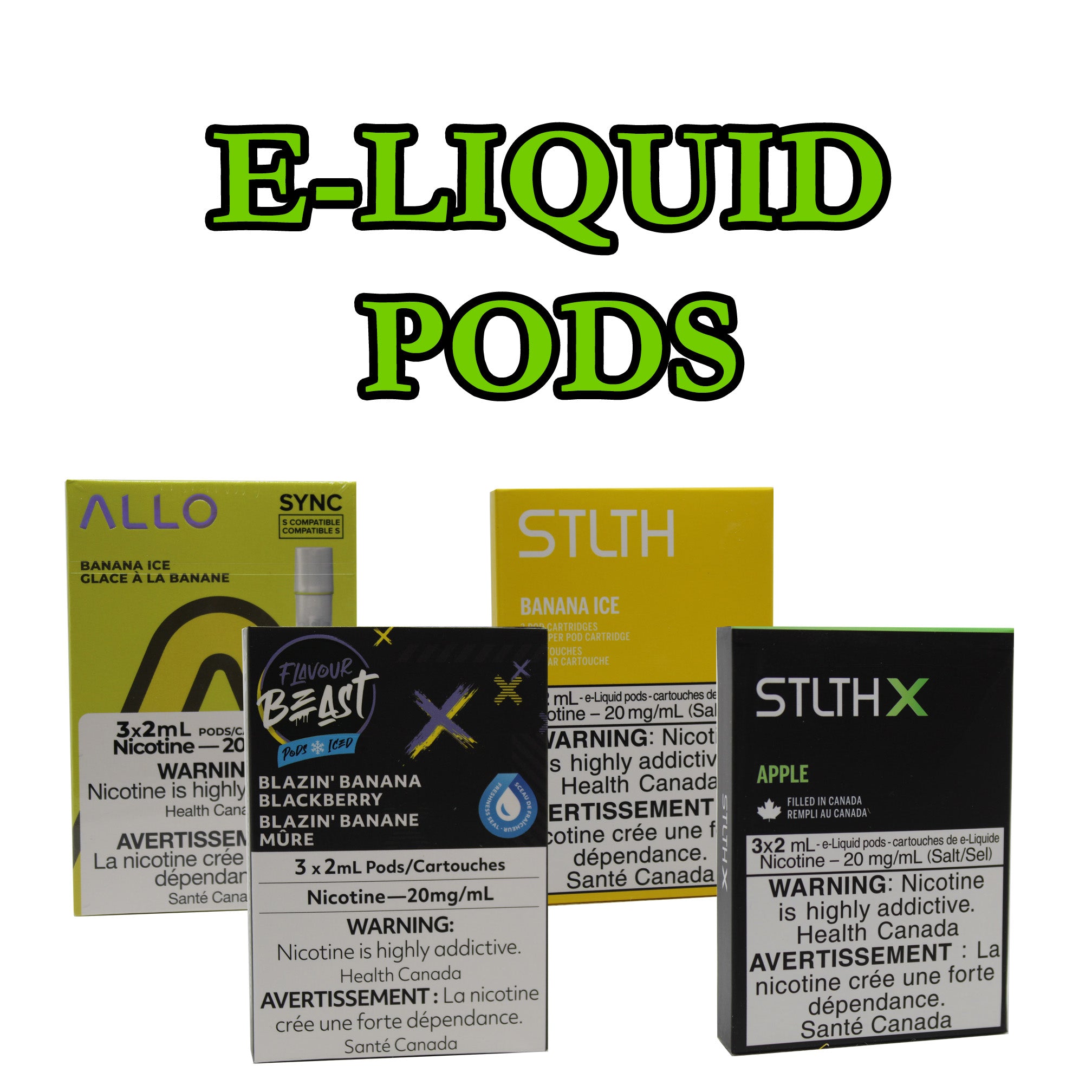 E-LIQUID PODS Vapour Solutions E-LIQUID PODS Vapour Solutions